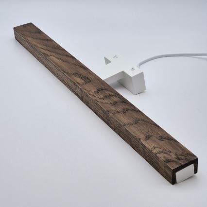 Brilagi - LED Łazienkowe oświetlenie lustra WOODY MIRROR LED/12W/230V 60 cm IP44 dąb orzech/biały