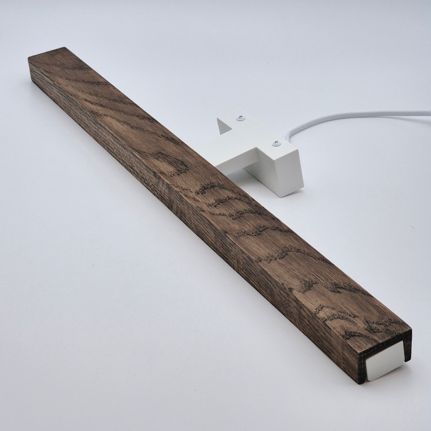 Brilagi - LED Łazienkowe oświetlenie lustra WOODY MIRROR LED/12W/230V 60 cm IP44 dąb orzech/biały
