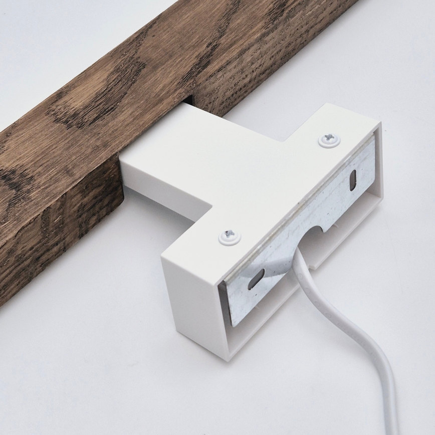 Brilagi - LED Łazienkowe oświetlenie lustra WOODY MIRROR LED/12W/230V 60 cm IP44 dąb orzech/biały