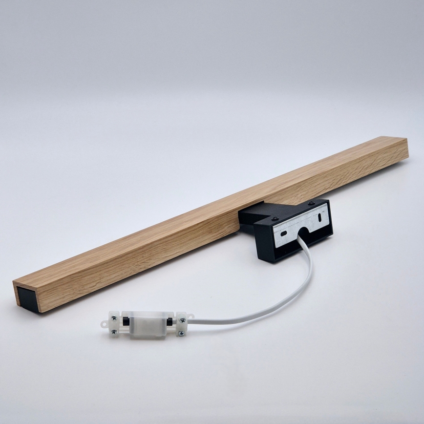 Brilagi - LED Łazienkowe oświetlenie lustra WOODY MIRROR LED/12W/230V 60 cm IP44 dąb/czarny