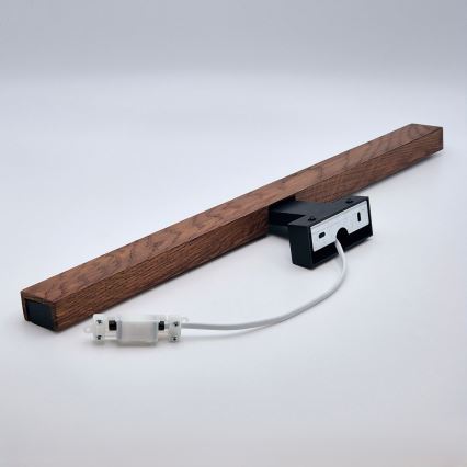 Brilagi - LED Łazienkowe oświetlenie lustra WOODY MIRROR LED/12W/230V 60 cm IP44 dąb wiśnia/czarny