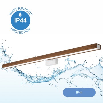 Brilagi - LED Łazienkowe oświetlenie lustra WOODY MIRROR LED/15W/230V 90 cm IP44 dąb wiśnia/biały