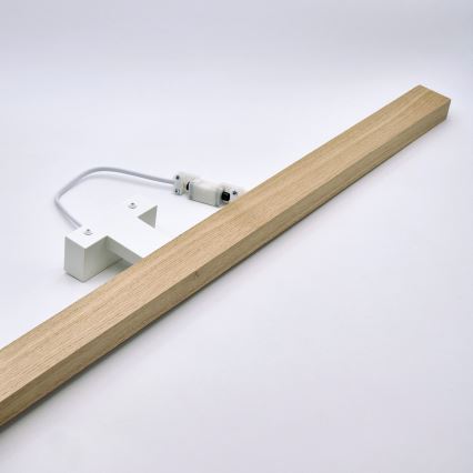 Brilagi - LED Łazienkowe oświetlenie lustra WOODY MIRROR LED/15W/230V 90 cm IP44 dąb/biały