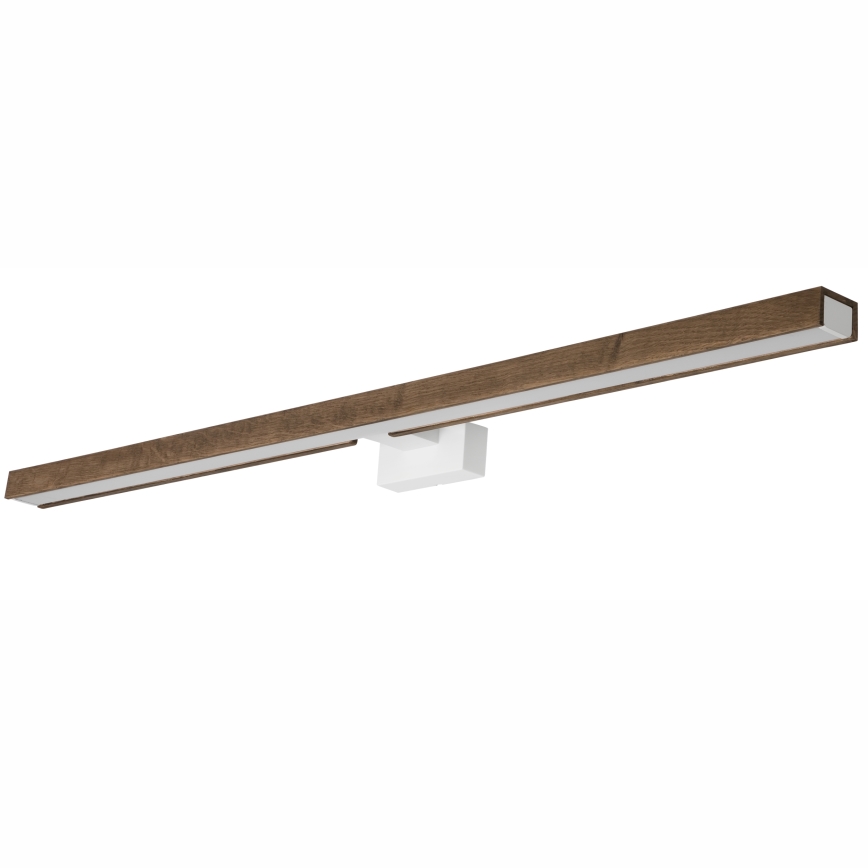 Brilagi - LED Łazienkowe oświetlenie lustra WOODY MIRROR LED/15W/230V 90 cm IP44 dąb orzech/biały