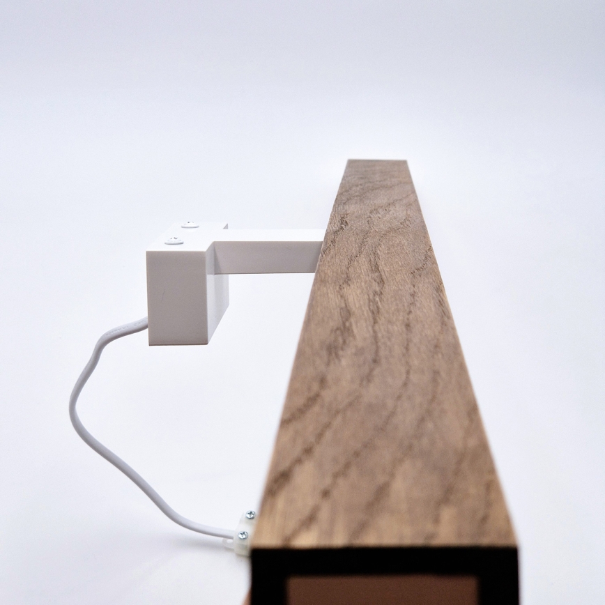 Brilagi - LED Łazienkowe oświetlenie lustra WOODY MIRROR LED/15W/230V 90 cm IP44 dąb wiśnia/biały