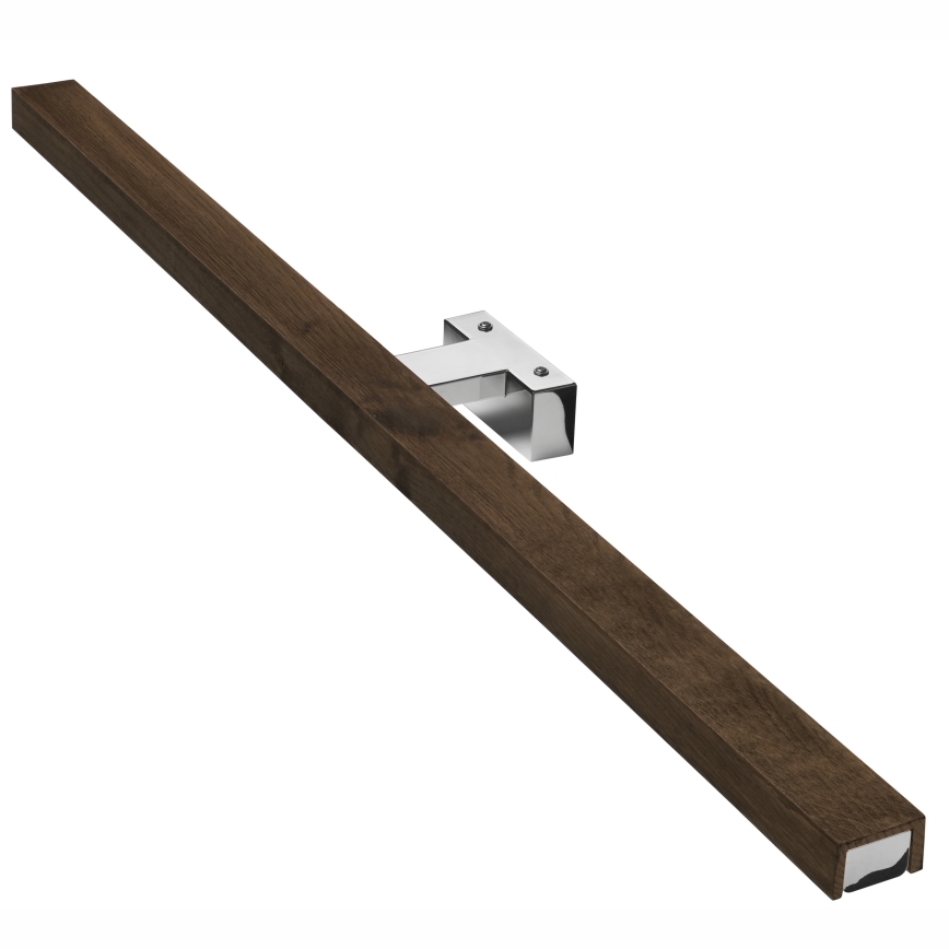 Brilagi - LED Łazienkowe oświetlenie lustra WOODY MIRROR LED/15W/230V 90 cm IP44 dąb orzech/chrom błyszczący
