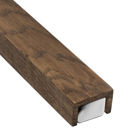 Brilagi - LED Łazienkowe oświetlenie lustra WOODY MIRROR LED/15W/230V 90 cm IP44 dąb orzech/chrom błyszczący