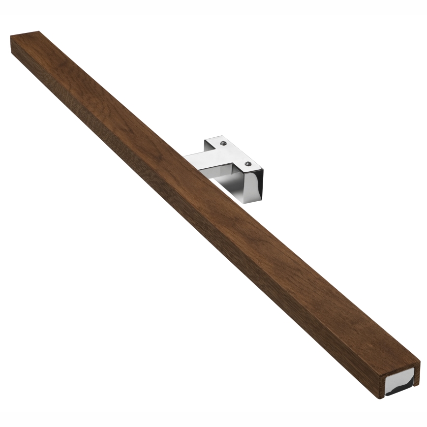 Brilagi - LED Łazienkowe oświetlenie lustra WOODY MIRROR LED/15W/230V 90 cm IP44 dąb wiśnia/chrom błyszczący