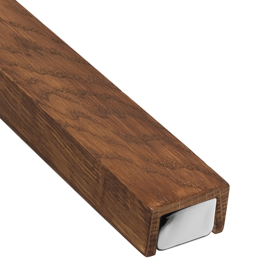 Brilagi - LED Łazienkowe oświetlenie lustra WOODY MIRROR LED/15W/230V 90 cm IP44 dąb wiśnia/chrom błyszczący