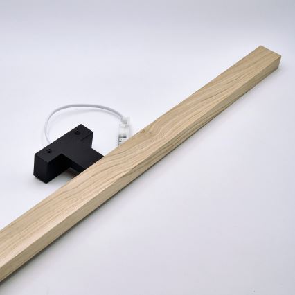 Brilagi - LED Łazienkowe oświetlenie lustra WOODY MIRROR LED/15W/230V 90 cm IP44 dąb/czarny