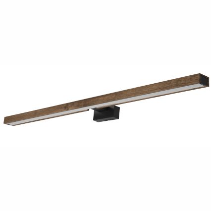 Brilagi - LED Łazienkowe oświetlenie lustra WOODY MIRROR LED/15W/230V 90 cm IP44 dąb orzech/czarny