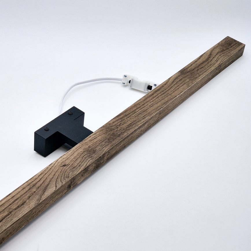 Brilagi - LED Łazienkowe oświetlenie lustra WOODY MIRROR LED/15W/230V 90 cm IP44 dąb orzech/czarny