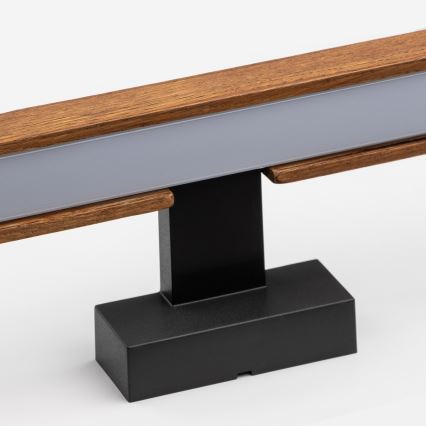 Brilagi - LED Łazienkowe oświetlenie lustra WOODY MIRROR LED/15W/230V 90 cm IP44 dąb wiśnia/czarny