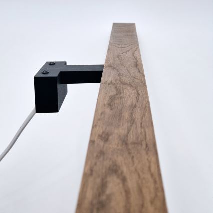 Brilagi - LED Łazienkowe oświetlenie lustra WOODY MIRROR LED/15W/230V 90 cm IP44 dąb wiśnia/czarny