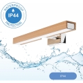 Brilagi - LED Łazienkowe oświetlenie lustra WOODY MIRROR LED/8W/230V 40 cm IP44 dąb/chrom błyszczący