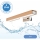 Brilagi - LED Łazienkowe oświetlenie lustra WOODY MIRROR LED/8W/230V 40 cm IP44 dąb/chrom błyszczący