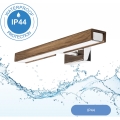 Brilagi - LED Łazienkowe oświetlenie lustra WOODY MIRROR LED/8W/230V 40 cm IP44 dąb orzech/chrom błyszczący