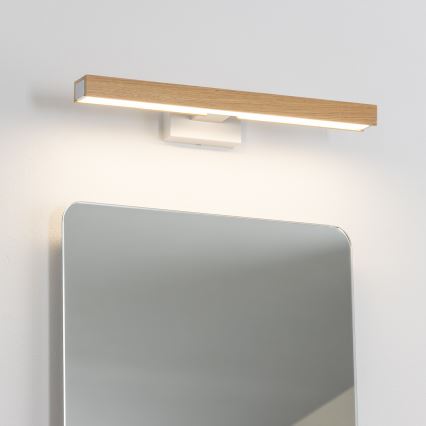 Brilagi - LED Łazienkowe oświetlenie lustra WOODY MIRROR LED/8W/230V 40 cm IP44 dąb/biały