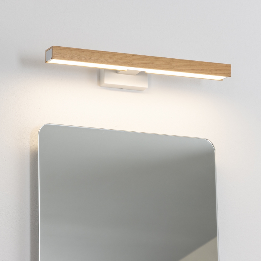 Brilagi - LED Łazienkowe oświetlenie lustra WOODY MIRROR LED/8W/230V 40 cm IP44 dąb/biały