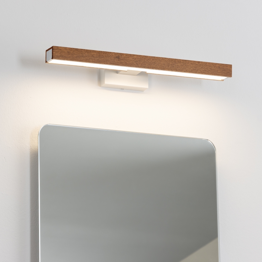 Brilagi - LED Łazienkowe oświetlenie lustra WOODY MIRROR LED/8W/230V 40 cm IP44 dąb wiśnia/biały