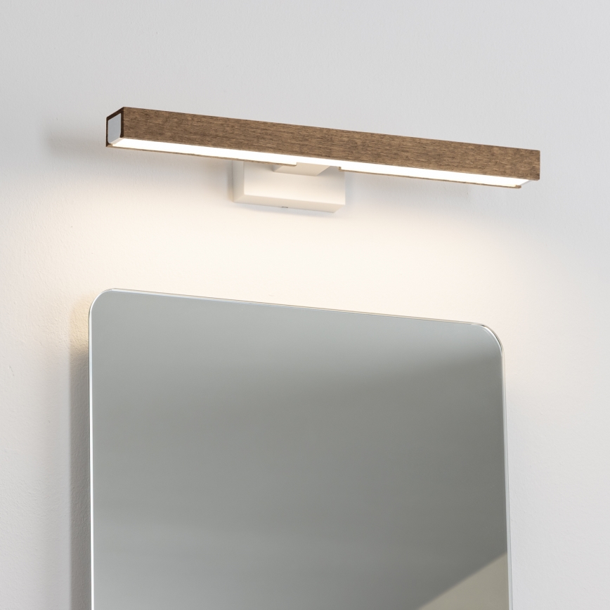 Brilagi - LED Łazienkowe oświetlenie lustra WOODY MIRROR LED/8W/230V 40 cm IP44 dąb orzech/biały