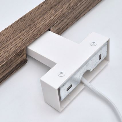 Brilagi - LED Łazienkowe oświetlenie lustra WOODY MIRROR LED/8W/230V 40 cm IP44 dąb orzech/biały