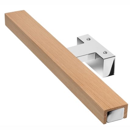 Brilagi - LED Łazienkowe oświetlenie lustra WOODY MIRROR LED/8W/230V 40 cm IP44 dąb/chrom błyszczący