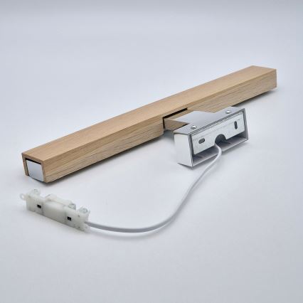 Brilagi - LED Łazienkowe oświetlenie lustra WOODY MIRROR LED/8W/230V 40 cm IP44 dąb/chrom błyszczący