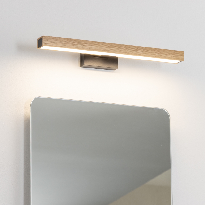 Brilagi - LED Łazienkowe oświetlenie lustra WOODY MIRROR LED/8W/230V 40 cm IP44 dąb/czarny
