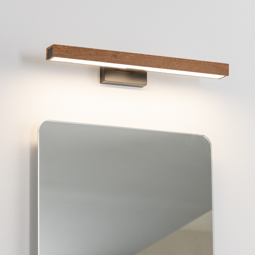 Brilagi - LED Łazienkowe oświetlenie lustra WOODY MIRROR LED/8W/230V 40 cm IP44 dąb wiśnia/czarny