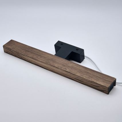 Brilagi - LED Łazienkowe oświetlenie lustra WOODY MIRROR LED/8W/230V 40 cm IP44 dąb orzech/czarny
