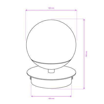 Brilagi - LED kinkiet łazienkowy BALL LED/6W/230V 3000/4000/6500K IP44 błyszczący chrom