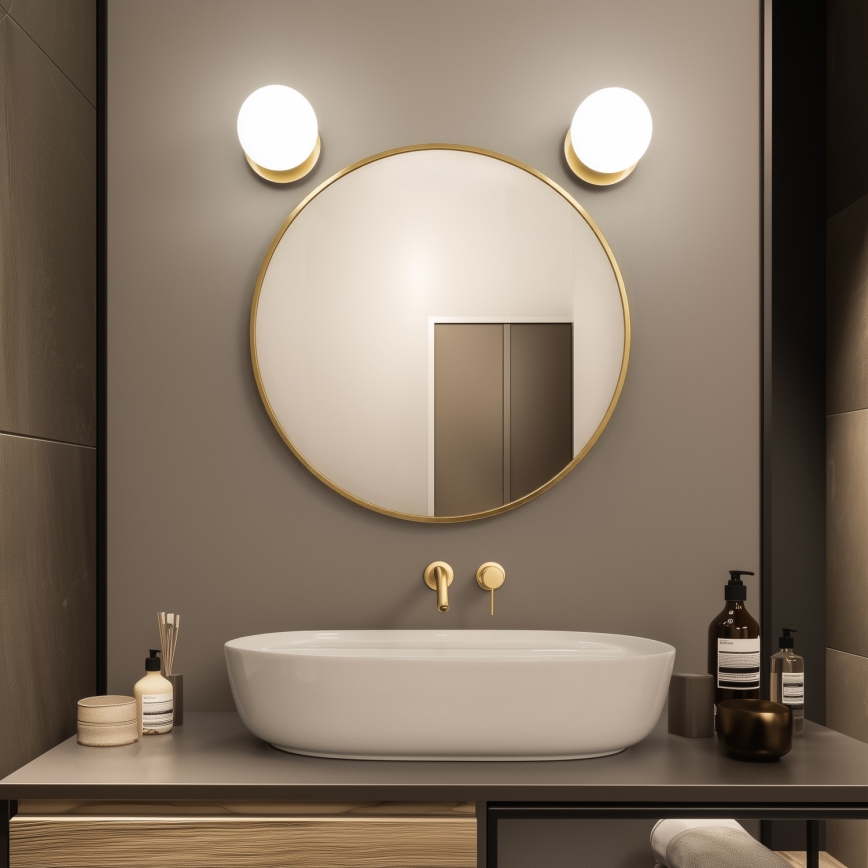 Brilagi - LED Kinkiet łazienkowy BALL LED/6W/230V 3000/4000/6500K IP44 złoty