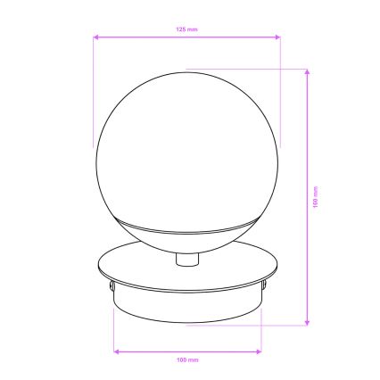 Brilagi - LED Kinkiet łazienkowy BALL LED/6W/230V 3000/4000/6500K IP44 złoty