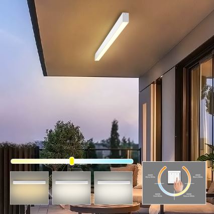 Brilagi - Plafon łazienkowy LED SLEEKLINE LED/40W/230V 3000/4500/6000K biały IP44