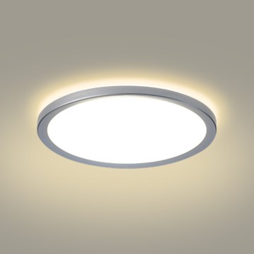 Brilagi - LED łazienkowy plafon ULTRA SLIM LED/24W/230V Ø 42 cm srebrny IP54