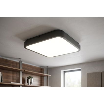 BRILAGI - LED łazienkowa lampa sufitowa ZENNA LED/36W/230V 41x41 cm IP44 czarna