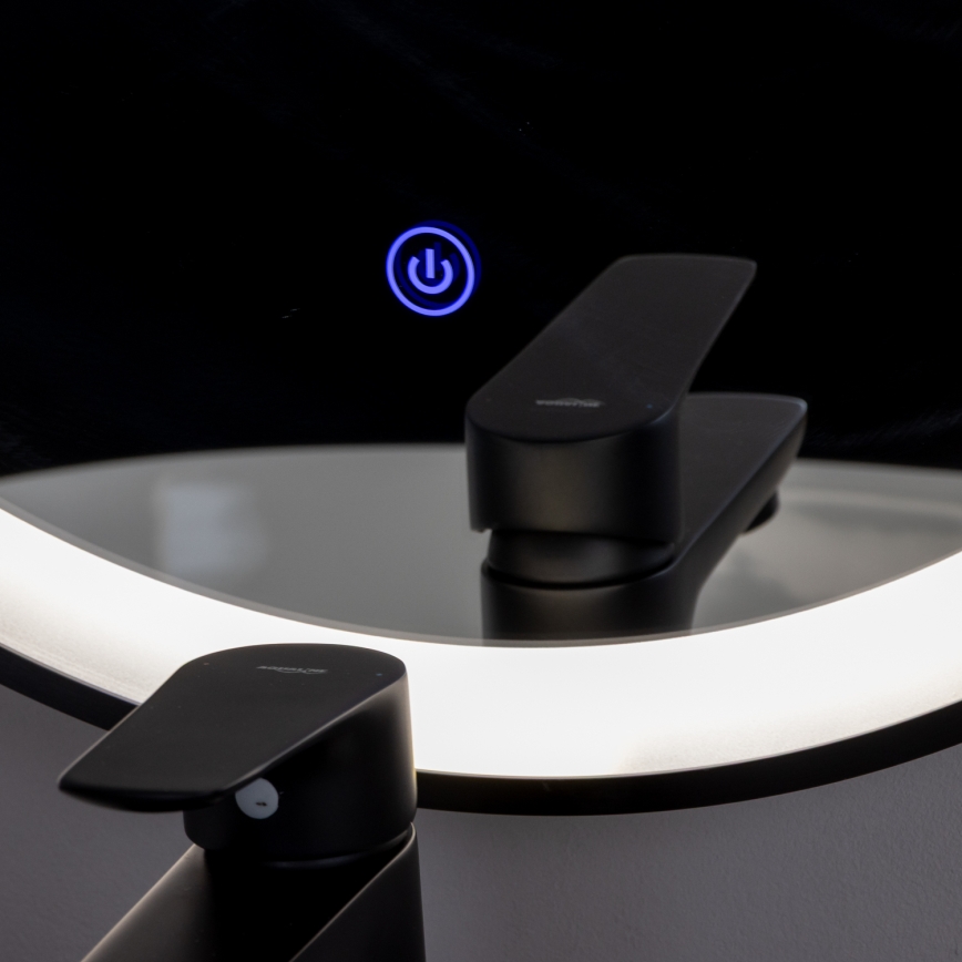 Brilagi - LED lustro łazienkowe CANZO LED/25W/230V 50x80 cm czarne IP44 CRI 90 ściemnialne + CCT