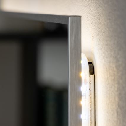 Brilagi - Lustro łazienkowe LED DESIO LED/24W/230V 60x60 cm srebrne IP44 CRI 90 ściemnialne + CCT