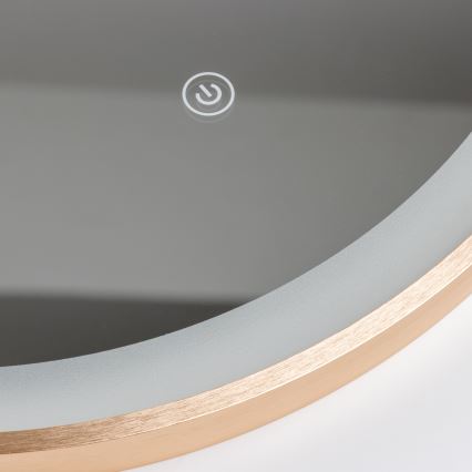 Brilagi - Lustro łazienkowe LED ERBA LED/25W/230V 50x80 cm złote IP44 CRI 90 ściemnialne + CCT