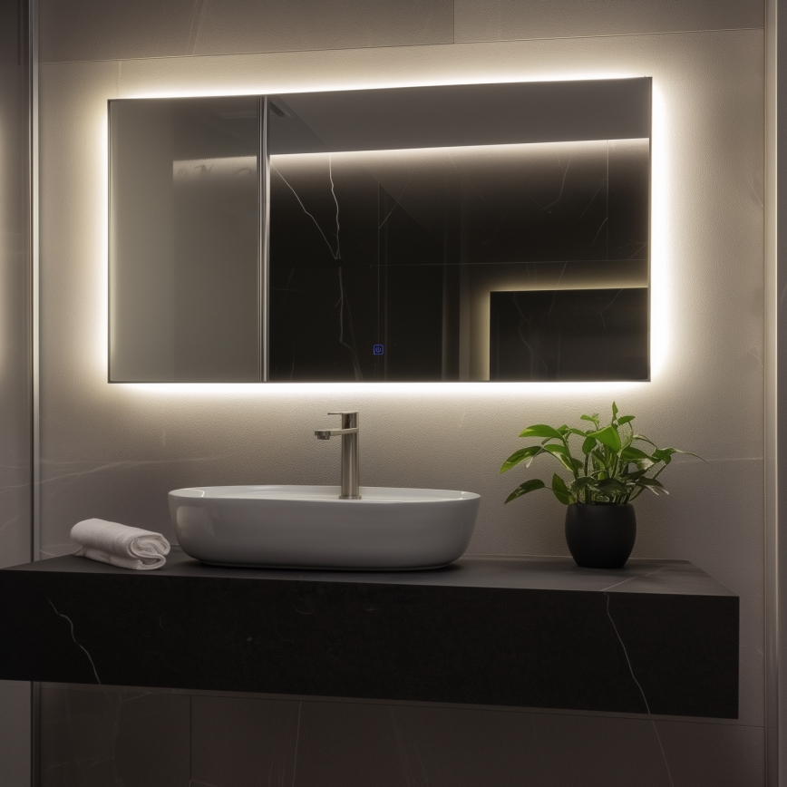 Brilagi - LED Lustro łazienkowe LUCE LED/36W/230V 60x120 cm IP44 CRI 90 ściemnialne + CCT