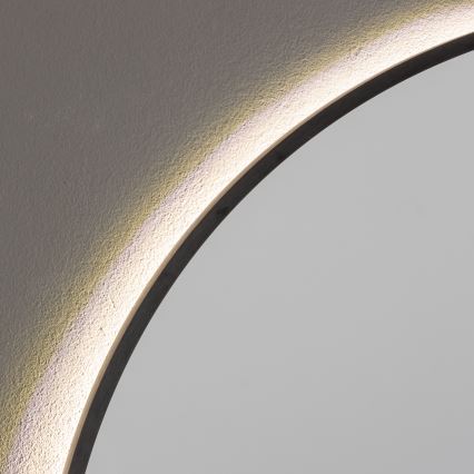 Brilagi - Lustro łazienkowe LED NOVARA LED/19W/230V śr. 60 cm czarne IP44 CRI 90 ściemnialne + CCT