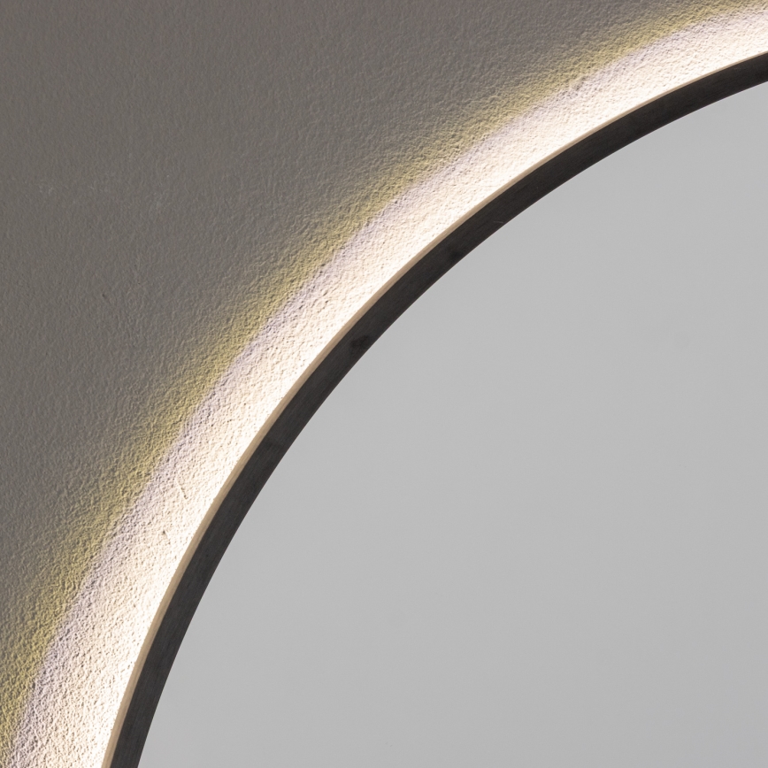 Brilagi - Lustro łazienkowe LED NOVARA LED/19W/230V śr. 60 cm czarne IP44 CRI 90 ściemnialne + CCT