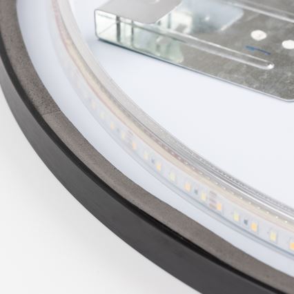 Brilagi - Lustro łazienkowe LED NOVARA LED/19W/230V śr. 60 cm czarne IP44 CRI 90 ściemnialne + CCT
