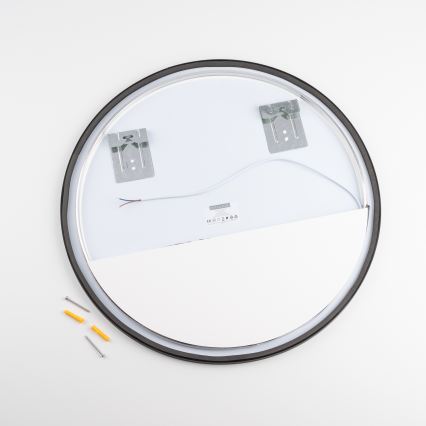 Brilagi - Lustro łazienkowe LED NOVARA LED/19W/230V śr. 60 cm czarne IP44 CRI 90 ściemnialne + CCT