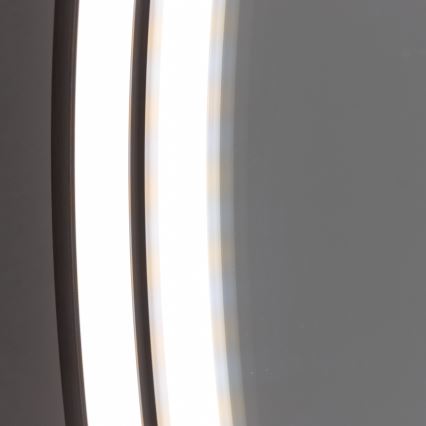 Brilagi - Lustro łazienkowe LED PALANZO LED/19W/230V Ø 60 cm czarne IP44 CRI 90 ściemnialne + CCT