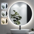 BRILAGI - LED lustro łazienkowe VENA BLACK LED/26W/230V śr. 80 cm IP44 CRI 90 ściemnialne + CCT