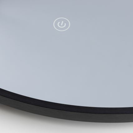 Brilagi - Lustro łazienkowe LED VERESE LED/19W/230V śr. 60 cm czarne IP44 CRI 90 ściemnialne + CCT