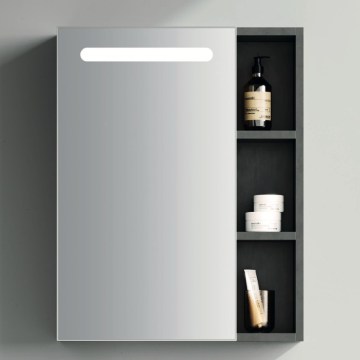 BRILAGI - LED lustrzana szafka łazienkowa z podświetleniem TRABIA SINGLE 60x70 cm