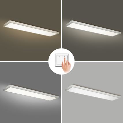 Brilagi - LED oprawa sufitowa do łazienki FRAME LED/50W/230V 3000/4000/6000K 120x30 cm IP44 srebrna